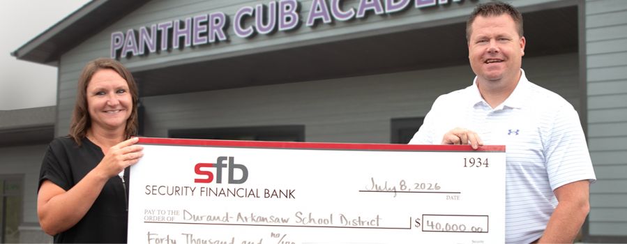 Security Financial Bank Pledges $40,000 to Support Panther Cub Academy