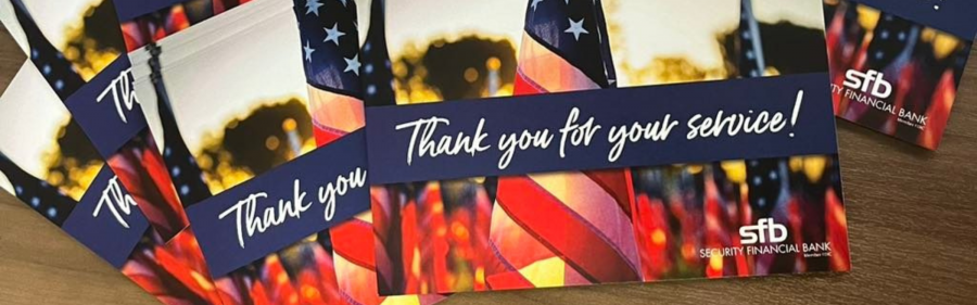 SFB Locations Celebrating Veterans with Thank You Cards