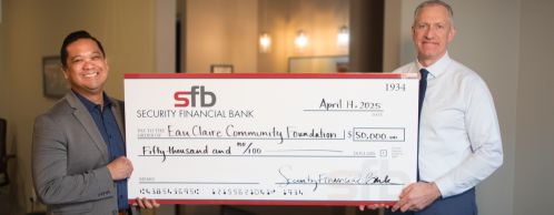 SFB Donates $50,000 Gift to Eau Claire Community Foundation